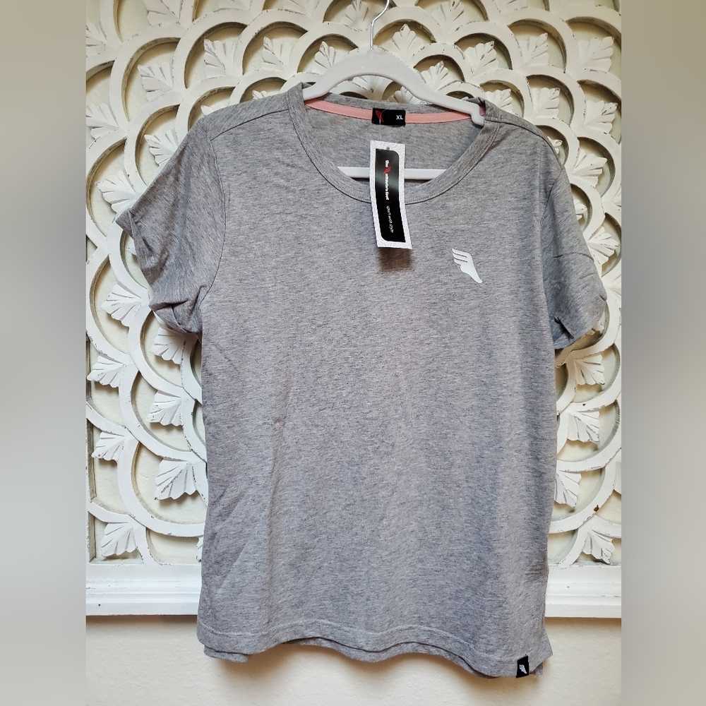 Rare Euro Import T-shirt In Heather Gray By The Athlete's Foot Size XL
